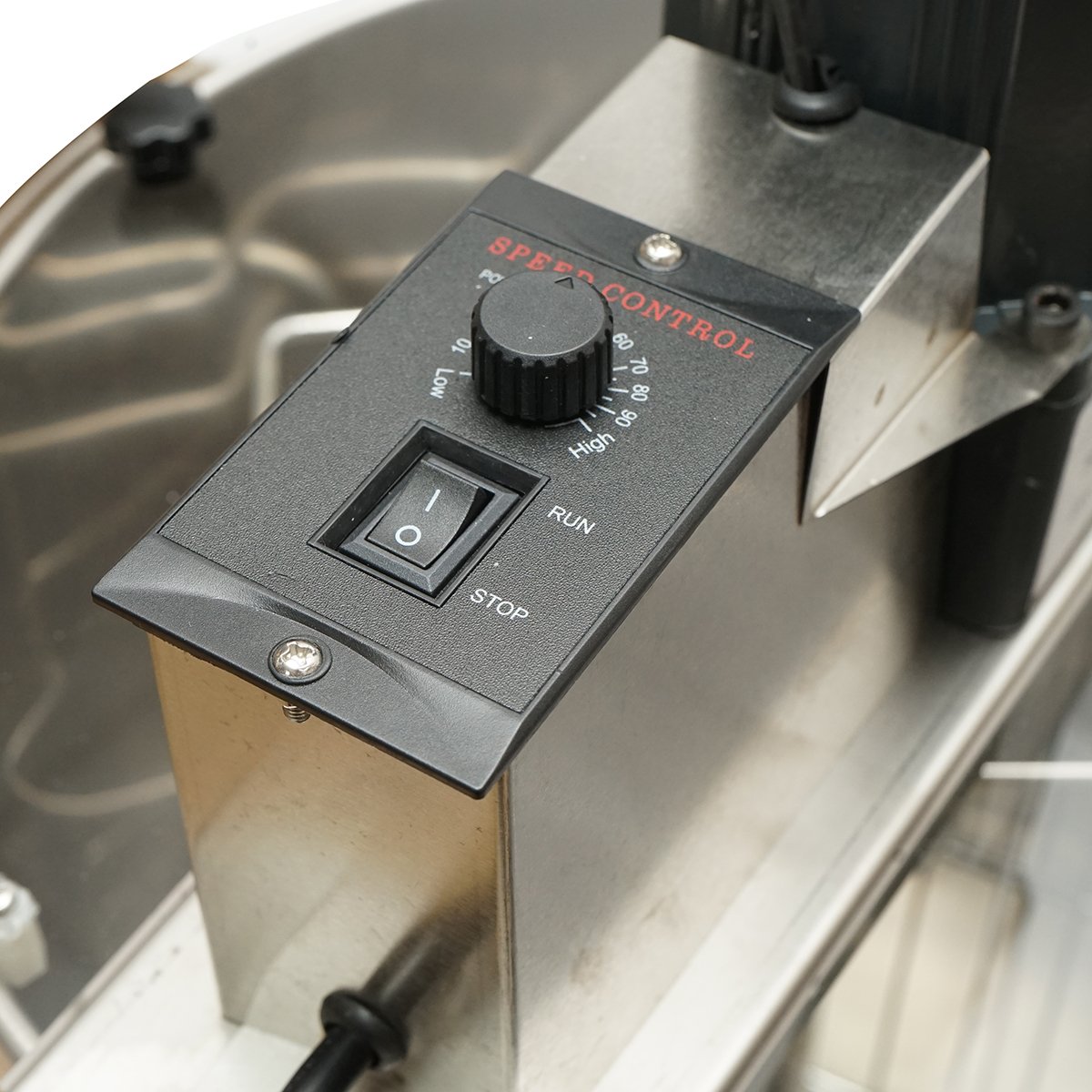 Centrifuga apicola electrica 120W 220V, extractor miere din inox cu 3 rame